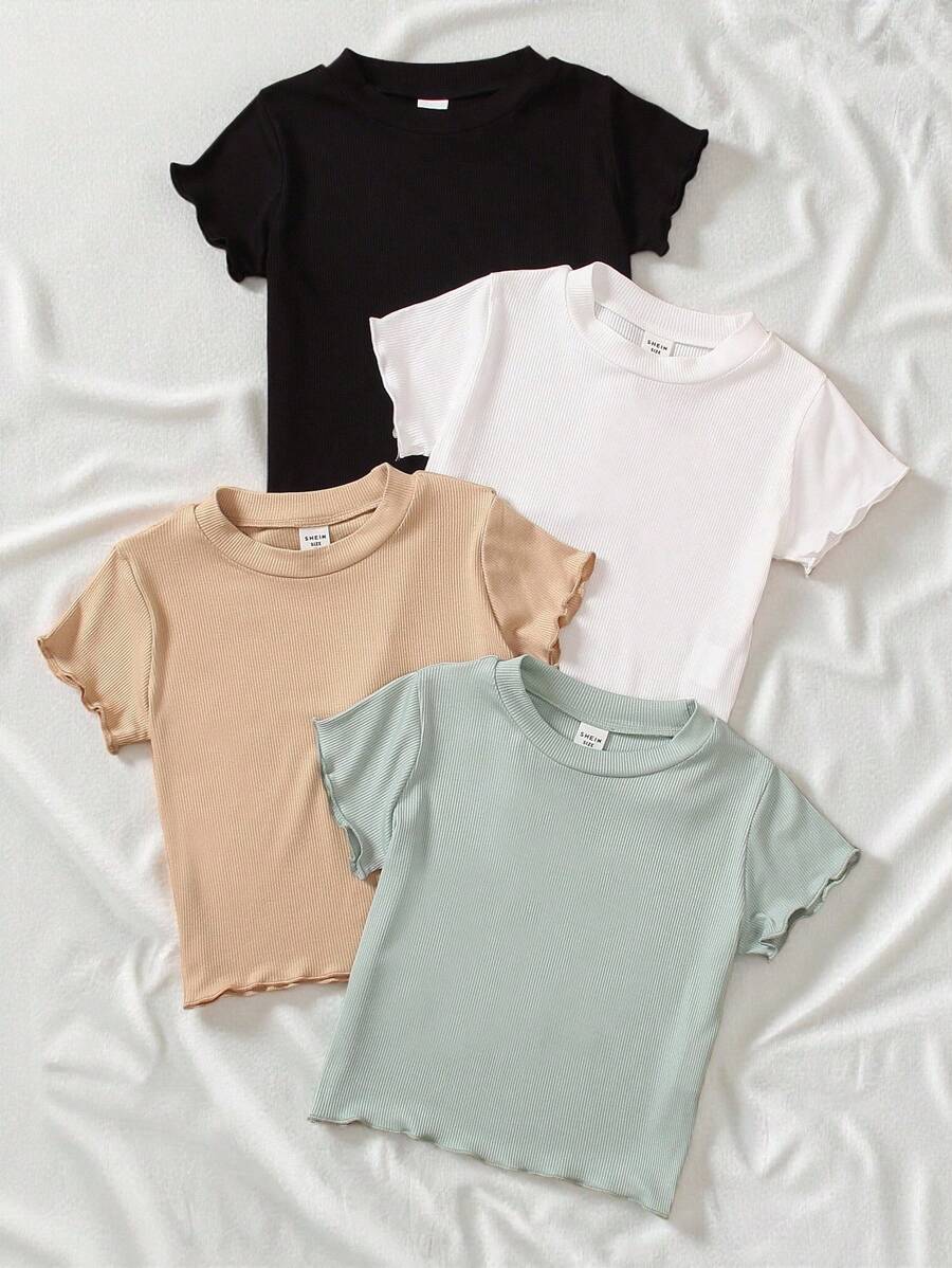 Elladie kids 少女圓領針織t恤