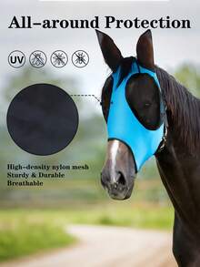 1 Piece Of New Style Mosquito-Proof Horse Mask, Breathable Horse Head Cover, Insect And Mosquito Prevention Horse Mask.