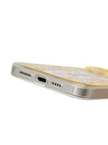 GARFIELD | SHEIN Durable Fashion Mirror Phone Case - Printed Protective Case Design - Yellow - View 5