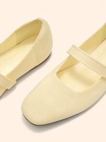 CUCCOO BASICS Sepatu Flat Mary Jane Modis CUCCOO untuk Wanita, Cocok untuk Pemakaian Sehari-hari - Kuning - View 4