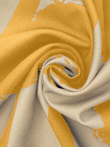 EMERY ROSE Plus Size Vacation Casual Solid Shirt And Striped Circle Print Pants Set - Multicolor - View 6