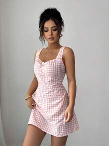 Rafferiza Sexy Bodycon Ruched Slip Dress, A Style Off Shoulder Backless Clubwear Mini Dress - Pink - View 3