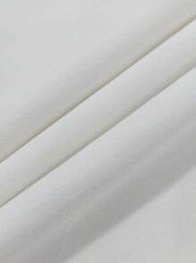 INAWLY 女士时尚休闲性感浪漫简约纯色长裙 - 白色 - 查看 5