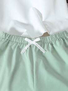 2 件套青少年男孩正装 - 白色中式立领长袖衬衫 + 休闲长裤，绅士西装套装，适合外出、街头装、学校装、生日派对、日常休闲装、婚礼、婚礼嘉宾装、花童装、戒童装 - 彩色 - 查看 8