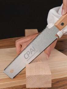 6 Inch Double Edge Sided Pull Saw, Japanese Hand Saw, Flexible Blade, Flush Cut Beech Handle Wood Saw For Woodworking Tools