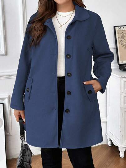 Chaqueta de lana gris oscuro