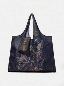 HARRY POTTER X SHEIN 图形防水大容量手提包，健身包 - 彩色 - 查看 2