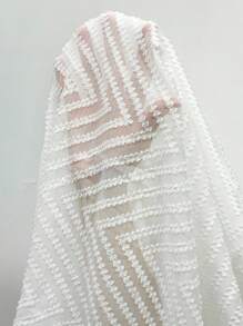 SHEIN Swim Women Sexy Romantic V-Neck Button Long Sleeve Blouse For Summer Beach Vacation