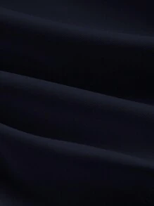 SHEIN MOD 高领纯色口袋连体裤（配腰带）