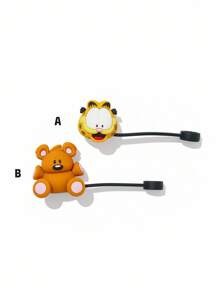 GARFIELD | SHEIN 1 Pc / 2 Pcs Dust-Proof Reusable Straw Cap, Suitable For Straws With A Diameter Of 8-10 Mm,Drinking