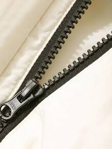 DAZY Tween Girls Hooded Jacket, Sweet Korean Style Long Sleeve Padded Coat Winter - White - View 6