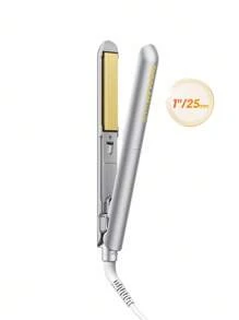 SHEGLAM HAIR 時尚別緻的 Insta-Heat 直髮造型器，二合一直發和捲髮，負離子直發器，10 分鐘快速拉直，智能記憶設置，5 種溫度設置，100-240V 通用電壓，適合全球旅行 - 美國插頭 生日 禮物 假期 粉紅色的 氛圍 化妝品 旅行 學校 節慶 玫瑰 展示 女孩 魅力 護髮 母親節 想要 時尚 銳舞派對 - 黃色 - 查看 11