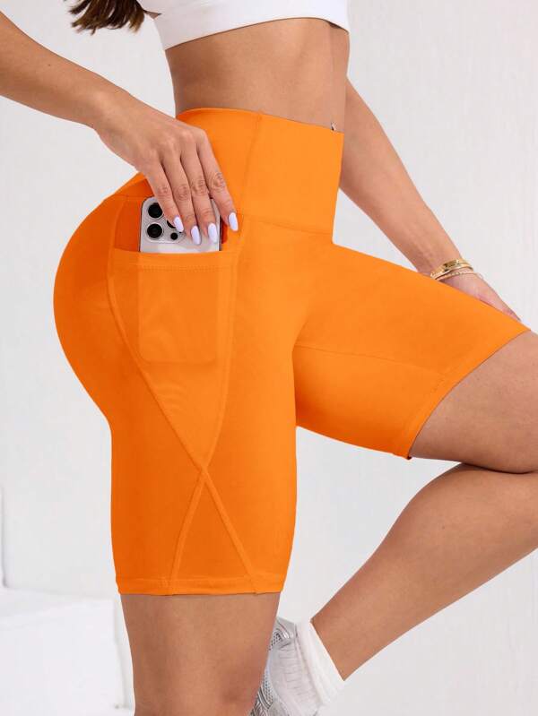 Powerista Women Solid Color Casual Sports Shorts Workout Short