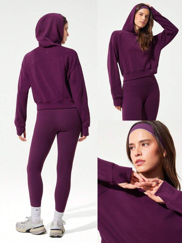 SoftCalm Modal Cozy Hour Loose Fit Waist Length Pullover Hoodie Sweatshirt Daily Casual Wear