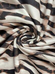 SHEIN LUNE Casual Women Animal Print Slip Cami Dress With Side Slit Vacation Outfits Woman Back To School Teacher Outfits For Women Cheetah Print Business Casual Woman Vacation Outfits Women Country Concert Outfit School Clothes Back To School Clothes Fall Women Clothes Western Wear Women Fall Women Clothes Leopard Print Teacher Casual Dresses For Woman Vacation Dress Airport Outfit For Women Old Money Style Women Going Out Outfits Airport Outfit Women Pencil Skirt Leopard Dress Animal Pr Zebra Print Dress - Multicolor - View 7