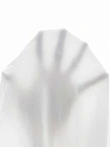 SHEIN LUNE 女款夏季拼色抓皺腰飾休閒無袖鈕扣洋裝 - 彩色 - 查看 7