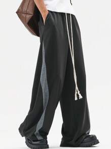 Manfinity EZcore 男士撞色松紧腰抽绳宽松时尚夏季运动裤