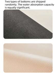 Cirelle 1 件装极简条纹硅藻土浴室垫（0.2 厘米厚）——防滑速干吸水地垫，适用于浴室、卫生间和玄关 - 卡其色 - 查看 7