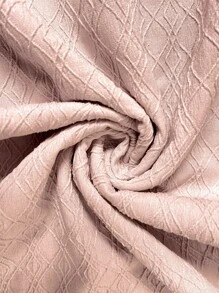 SHEIN LUNE 女式夏季休闲度假纯色纹理面料抽绳腰高开衩吊带裙 - 粉色 - 查看 10