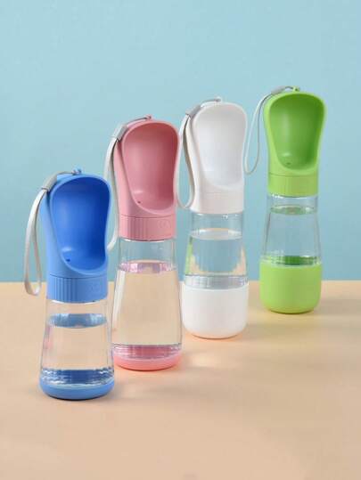 1 件便携式宠物水瓶带碗分配器，户外狗水杯狗外出狗用品