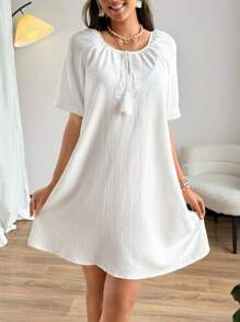 Swim Lushoire 浪漫、休闲、蕾丝 - 白色 - 查看 1