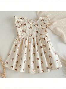 Loomiva 数码印花棉质连衣裙，强调舒适感，为孩子增添活泼可爱的魅力 - 彩色 - 查看 1