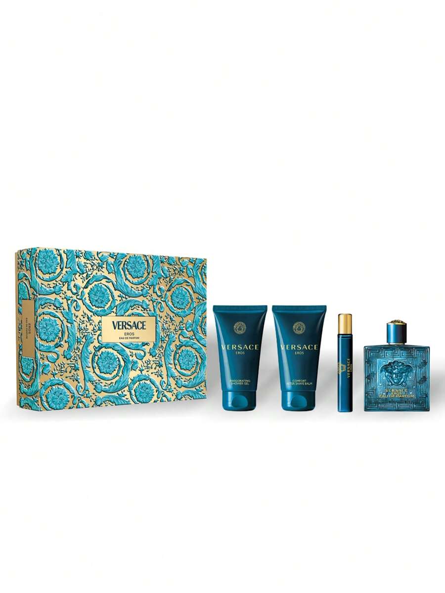 SET Versace Eros EDP 100 Ml+A/S Balm 75 Ml+SG 75 Ml+EDP 10 Ml Nước Hoa - Nhiều màu - Xem 1