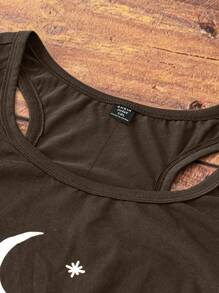 SHEIN CURVE+ Plus Size Casual Knit Camisole And Tank Top Set, Suitable For Vacation