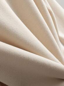 EMERY ROSE 女士对比色仿皮毛袖口仿珍珠羊毛 - 杏色 - 查看 7