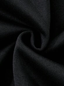 Manfinity Dauomo 男士复古时尚超大码 Y2K 哥特式印花拉链卫衣，春秋装，Emo 风格，2000 年代风格 - 黑色 - 查看 5