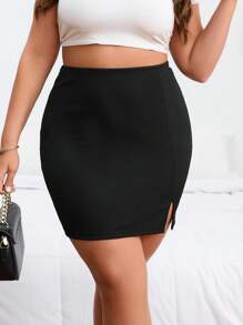 Firerie Plus Ruched Bodycon Skirt