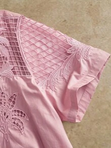 Manfinity BRENVOR 男士夏季新款花卉印花 Polo 衫 - 藕粉色 - 查看 4