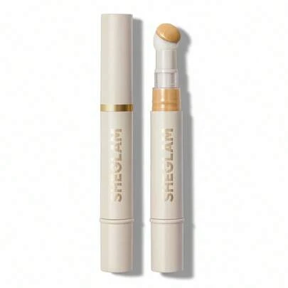 SHEGLAM Complexion Boost Concealer-Shell Sponge-Head Applicator Matte Liquid Concealer Long Lasting Brightening Color Corrector Weightless All-Day Long Lasting Hydrating Concealer Brand Beauty Makeup Face Paint Cosmetic For Women Girls Perfect For Spring Summer Ideal For Y2K Fancy Fashion Suitable For Birthday Mother'S Day Gift Rave Party Ready Best Color