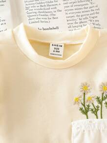 SHEIN Vintaside Kids 女婴T恤套装 - 黃色 - 查看 5