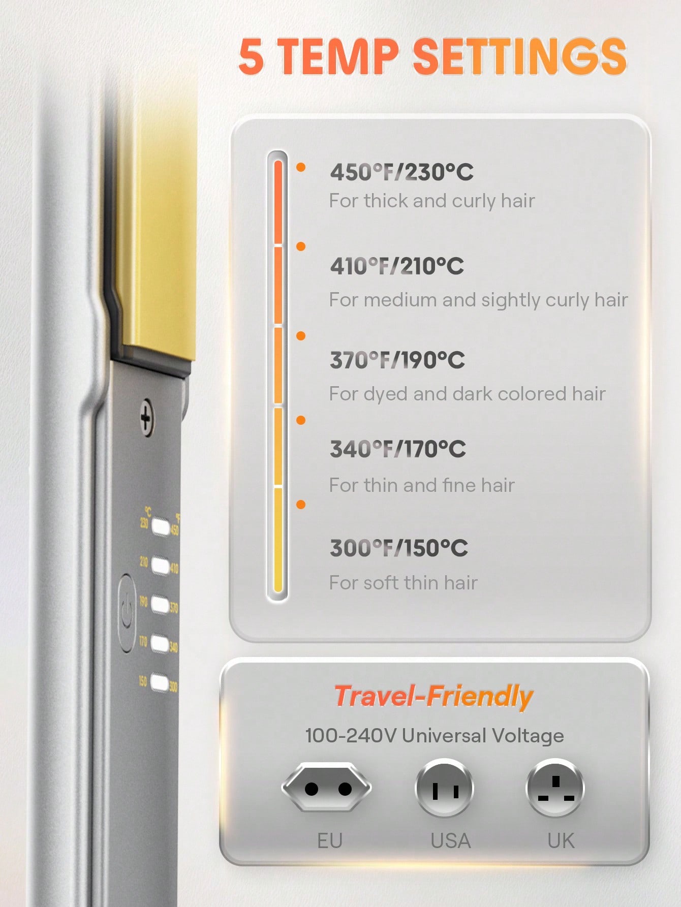 Sleek Chic Insta-Heat Straight Styler - UK Plug 6