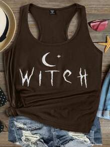 SHEIN CURVE+ Plus Size Casual Knit Camisole And Tank Top Set, Suitable For Vacation