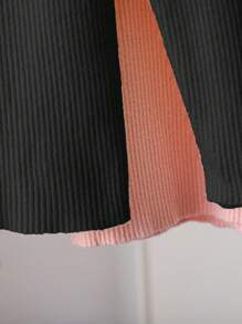 LMoss Kids LMoss 2 件套年轻女孩高领修身休闲毛衣，秋季，服装，百搭，适合日常使用，服装，冬装，毛衣，秋冬高领毛衣高领毛衣高领毛衣罗纹高领荷叶边高领毛衣高领毛衣秋季毛衣 - 粉色 - 查看 5