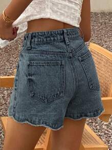 DAZY 女士宽松休闲牛仔短裤，夏日度假风