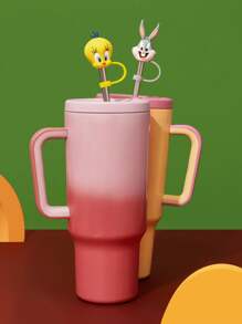 LOONEY TUNES X SHEIN Dust-Proof Reusable Straw Cap, Suitable For Straws With A Diameter Of 8-10 Mm - Multicolor - View 2