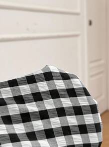 SHEIN EZwear Plus Size Casual Plaid Drawstring Waist Slant Pockets Pants