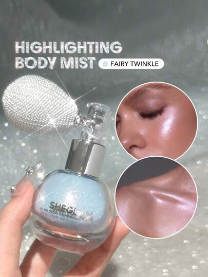 SHEGLAM Go Go Glow Bruma iluminadora corporal-Fairy Twinkle Graduación Cumpleaños Vacaciones Verano Otoño Y2k Elegante Moda Mujeres Niñas Marca Maquillaje Cosmético Belleza Fiesta Playa Viaje Camping Aire libre Escuela Campus Excursión Festivales Decoración Regalo Presente Rosa Chica Cosplay Mejor Color Encanto Vibra