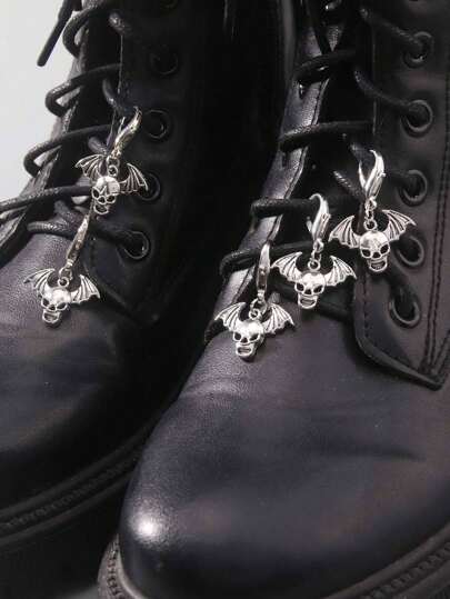 Goth 5 pièces Vintage Charms Gothiques Crânes Punk pour Chaussures DIY