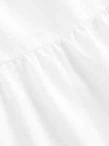 Siren Gaze Simple Casual Tie-Up Cake Multi-Layer Side Slit Women Skirt, Suitable For Summer Boho Suitable For Going Out Chic Dress