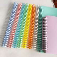 5/10 件可拆卸 30 孔塑料活页夹环，弹簧螺旋环，适用于 A4 纸笔记本文具办公用品 - 采用 PP 材料制成，返校，学校用品