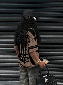 Rovax Women Casual Round Neck Short Sleeve Letter Print Simple T-Shirt, Daily Wear Graphic Tees Women Tops - Multicolor - View 2