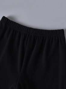 2 Pieces Baby Boy Fashion Tie-Dye Gradient Face Print Short Sleeve T-Shirt And Face Print Shorts Set, Suitable For Outings In Summer - Multicolor - View 5