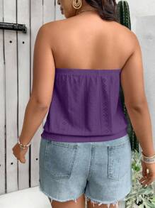 SHEIN Holidaya Top tube décontracté/de vacances pour femme grande taille