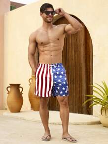 Surfspeed Quần short đi biển rộng rãi có dây rút eo cho nam, mùa hè - Nhiều màu - Xem 7