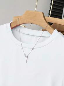 INAWLY Women's All-Match Solid Color Versatile Slim Fit Short Sleeve T-Shirt, Everyday Wear - Multicolor - View 5