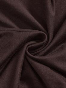 ROMWE Goth Áo Bandeau màu trơn bó sát thời trang Y2K dành cho nữ, mùa hè - màu nâu - Xem 4